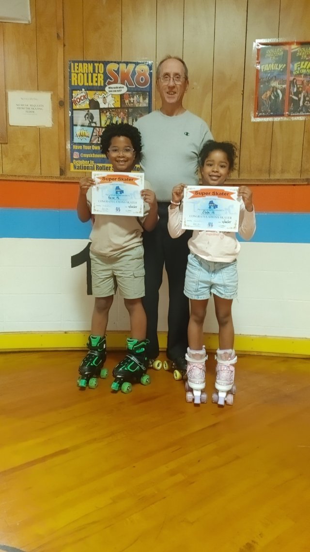 Kaius and Ezra graduate Super Skater 1